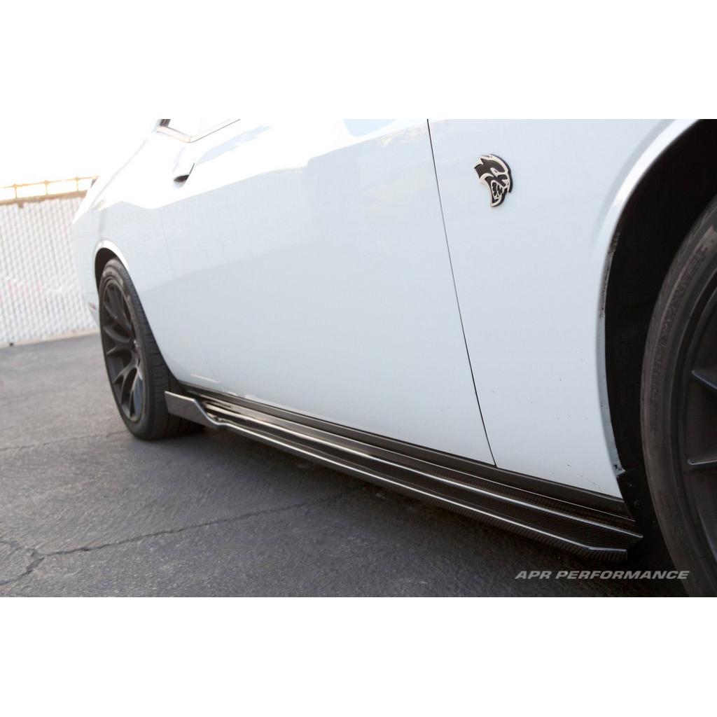 APR Performance Carbon Fiber Dodge Challenger Hellcat Side Rocker Extension 2015-2023 Challenger hellcat