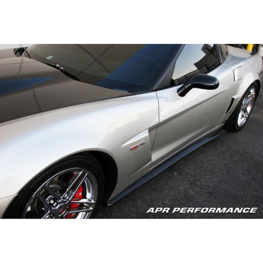 APR Performance Chevrolet Corvette C6 Z06 Carbon Fiber Side Rocker Extensions/ Side Skirt (Fits Z06 and Grand Sport)