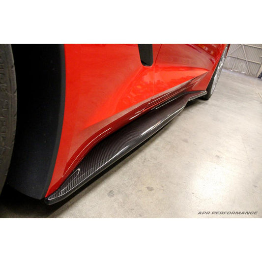 APR Performance Chevrolet Corvette C7 Carbon Fiber Side Rocker Extensions/ Side Skirt