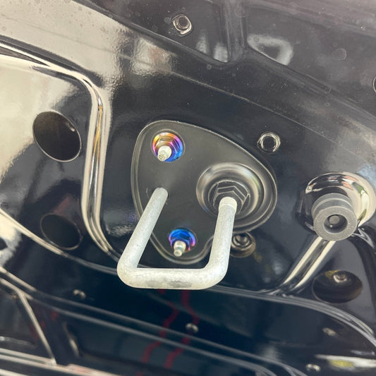 JDC Titanium Hood Latch Bracket Hardware Kit (MK5 Supra) - Graveyard Performance