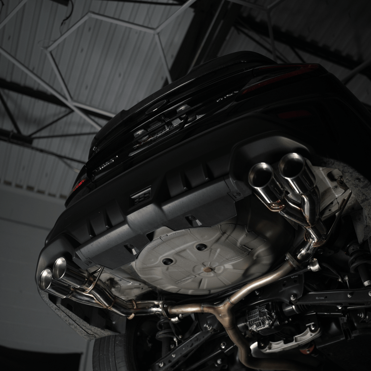 JDMuscle 22-25 WRX VB 4" Quad Exit Axle Back Muffler Delete Exhaust - Graveyard Performance