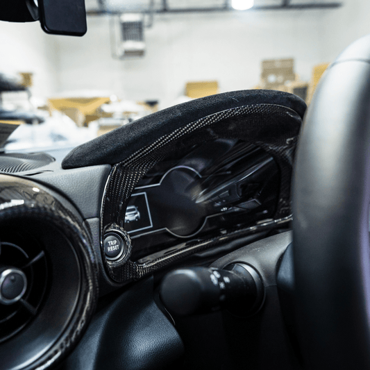 JDMuscle 22+ BRZ/GR86 Tanso Pre-preg Carbon Fiber Speedometer/ Cluster Cover w/ Gloss Finish - Graveyard Performance