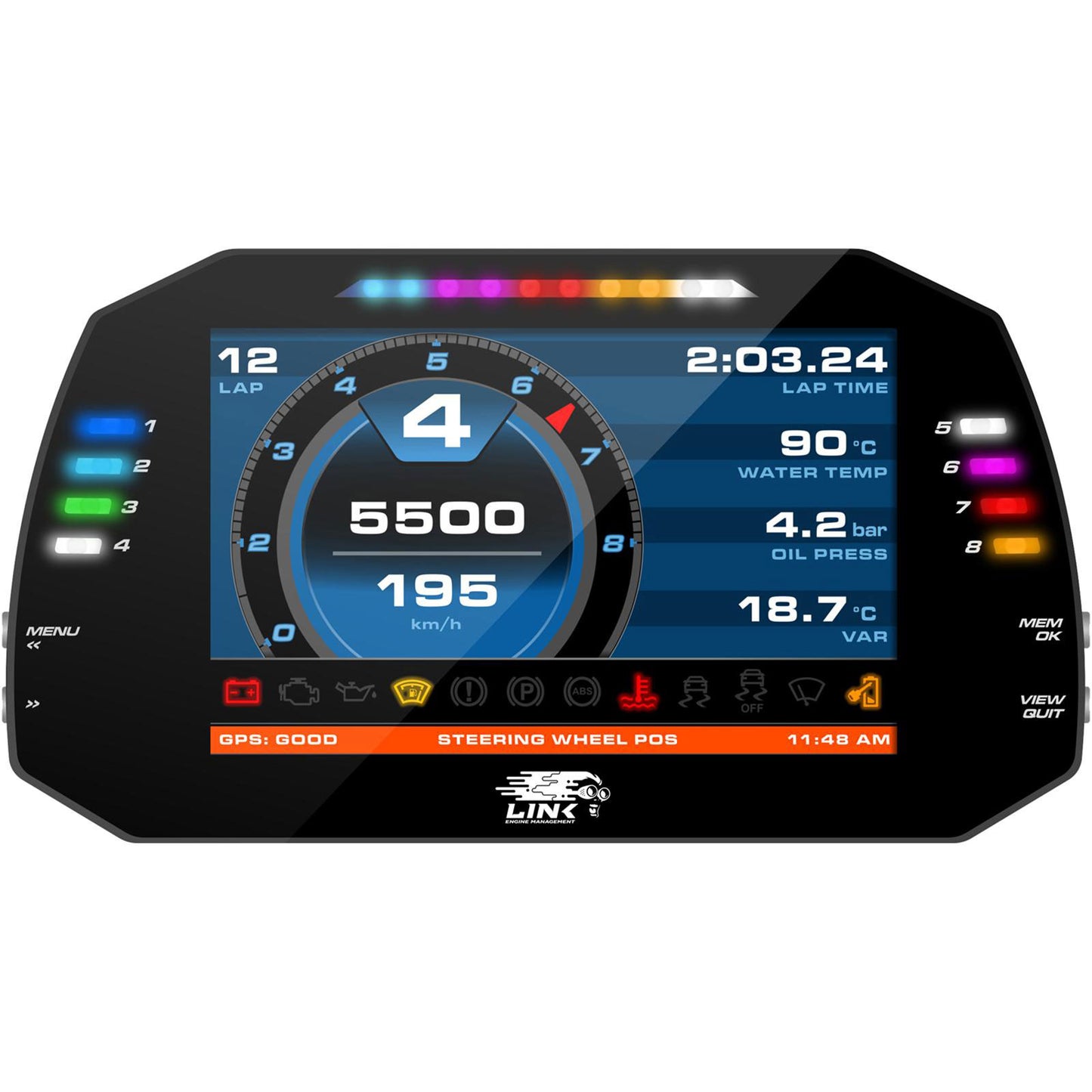 LINK MXG Strada 7-inch Dash - Race Edition - Graveyard Performance