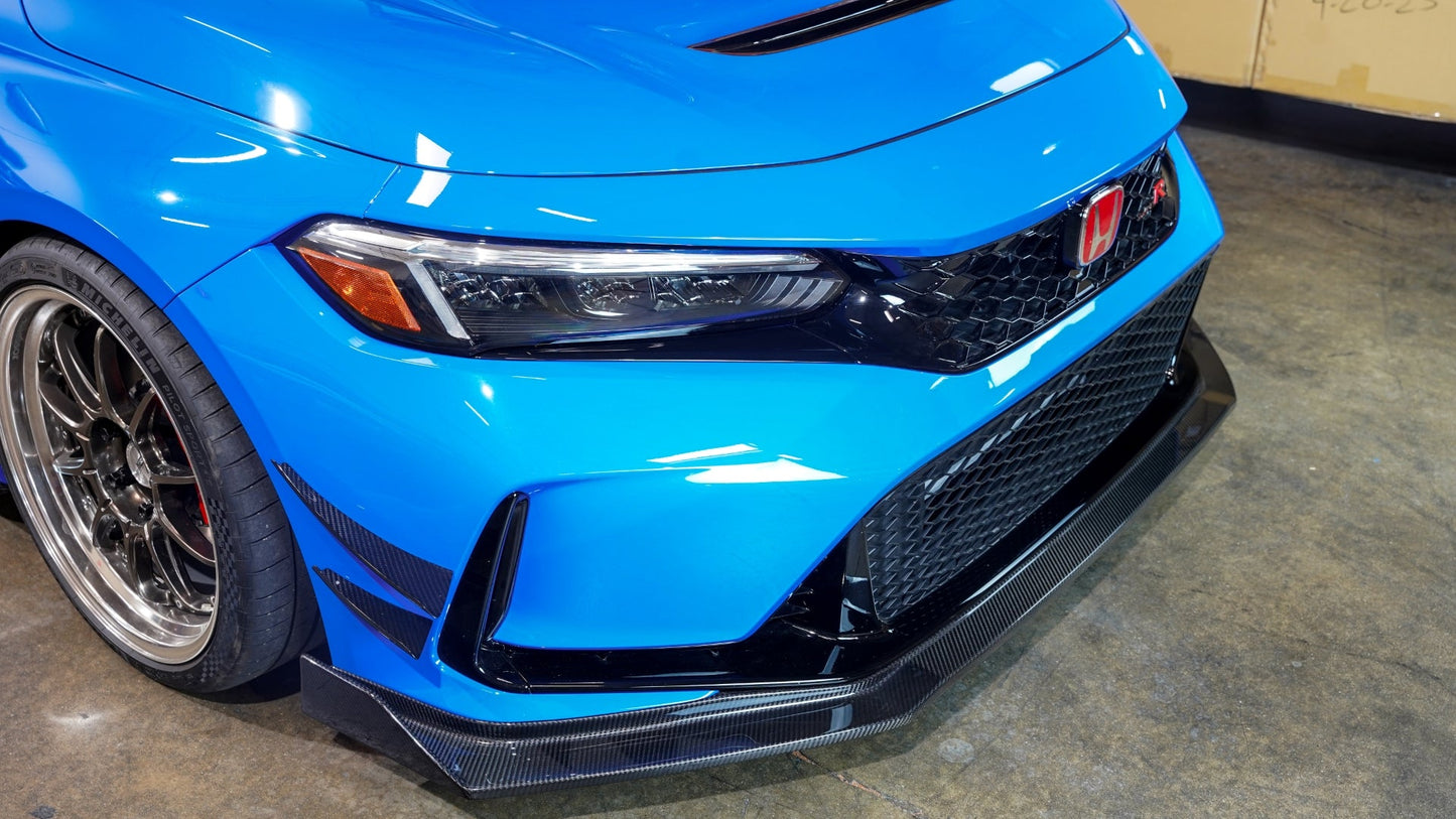APR Performance Honda FL5 Civic Type R Carbon Fiber Front Bumper Canards 2023 - Current