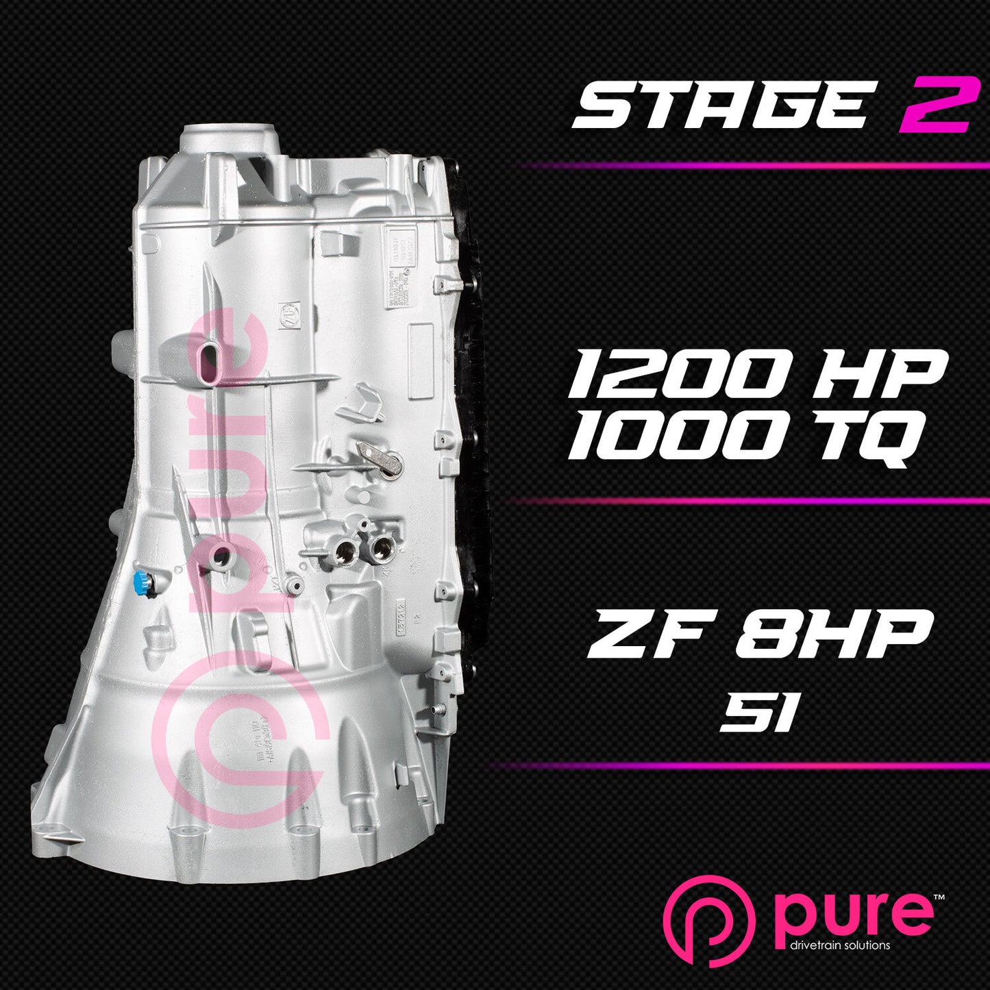 Pure Drivetrain Solutions ZF 8HP51 Stage 2 Transmission Rebuild 2020+ A90 / A91 GR Supra - Graveyard Performance