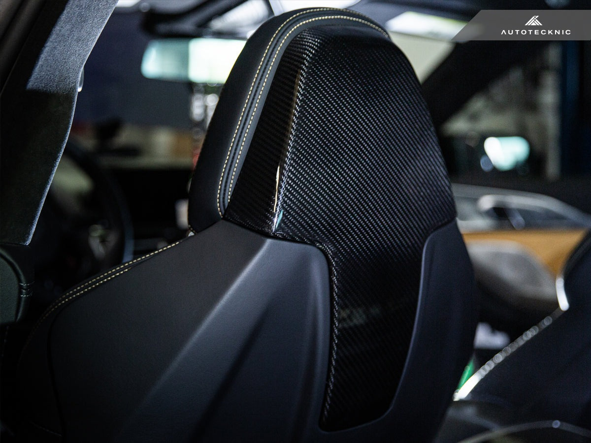 AutoTecknic Dry Carbon Seat Back Cover Set - G42 M240I - Graveyard Performance