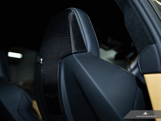AutoTecknic Dry Carbon Seat Back Cover Set - G87 M2 - Graveyard Performance