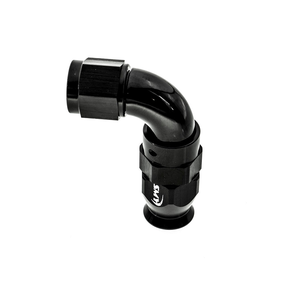 SMY Reusable PTFE Forged Full Flow Hose End 90 Degree 6an - Lifetime Warranty - Graveyard Performance