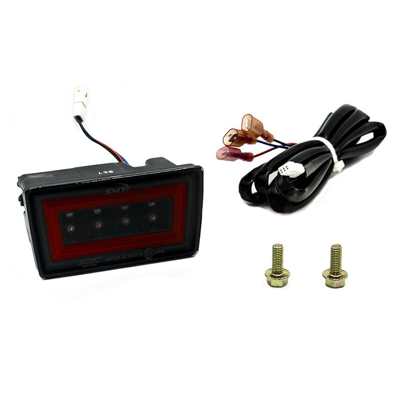 SMY F1 V3 Hyper-Flash Rear Brake Light (RBL) Smoked w/ DRL Red Light Bar Subaru 2011-2014 WRX / STI - Graveyard Performance