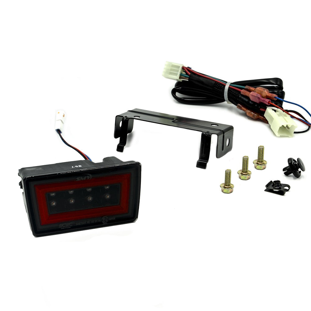 SMY F1 V3 Hyper-Flash Rear Brake Light (RBL) Smoked w/ DRL Red Light Bar Subaru 2015-2021 WRX / STI - Graveyard Performance