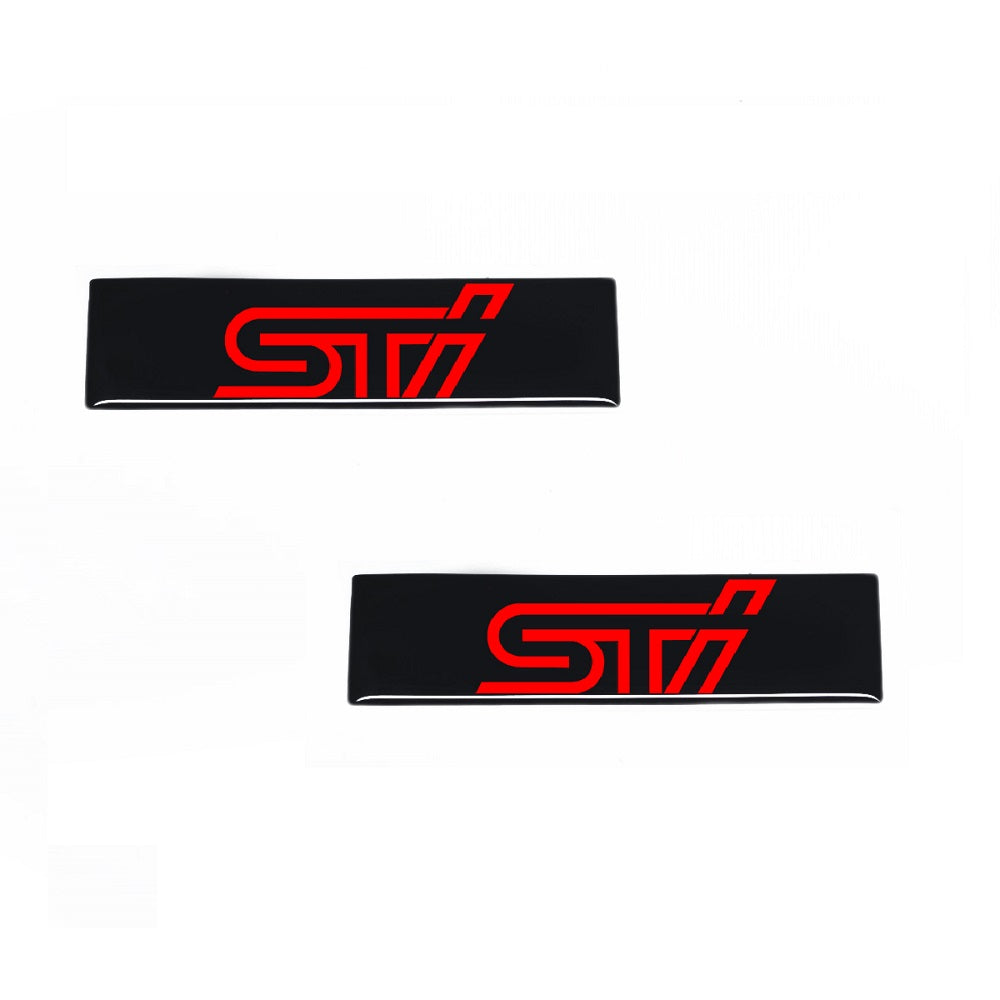 SMY Gel STI Emblems for WeatherTech Mats (Pair) - Graveyard Performance