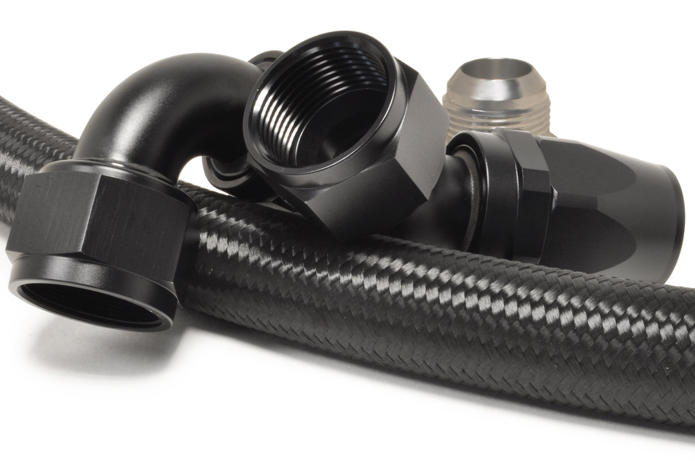 STM Evo 7/8/9 -AN Lower Hose Kit for STM Billet Radiator