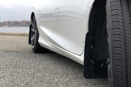 Rally Armor 16-21 Honda Civic Si Black UR Mud Flap w/Blue Logo - Graveyard Performance