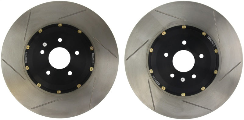 StopTech 09-14 Nissan GT-R Rear Slotted Bare Iron 380x30mm AeroRotor Kit Pair