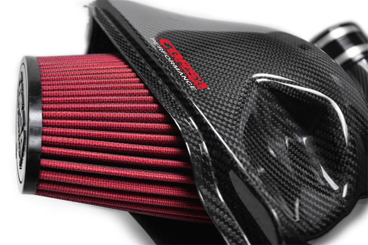 Corsa 14-19 Chevrolet Corvette C7 6.2L V8 Carbon Fiber Air Intake w/ DryTech Filter (Not Fit Z06ZR1) - Graveyard Performance