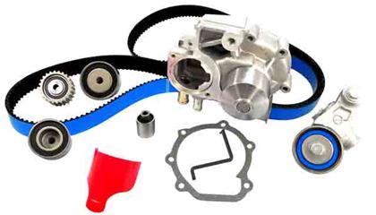 Gates Subaru 06-07 WRX & 04-10 STi & 05-09 LGT Perf Racing Timing Belt Component Kit w/ Water Pump (TCKWP328RB)