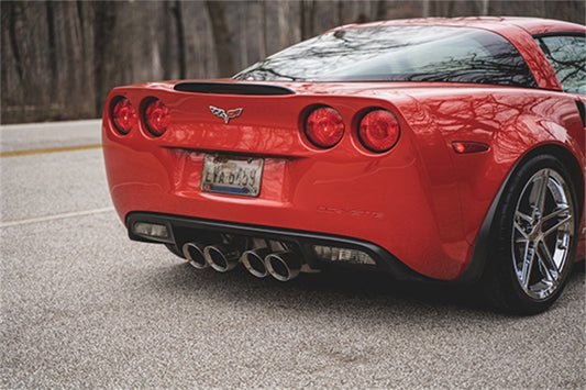 Corsa 06-13 Chevy Corvette C6 Z06 7.0L / 09-13 ZR1 6.2L Polished Axle-Back Exhaust w/4.5in Twin Tips - Graveyard Performance
