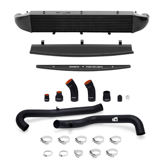 Mishimoto 2014-2016 Ford Fiesta ST 1.6L Front Mount Intercooler (Black) Kit w/ Pipes (Black) - Graveyard Performance