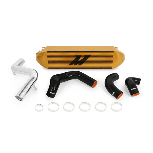 Mishimoto 2013+ Ford Focus ST Gold Intercooler w/ Polished Pipes - Graveyard Performance