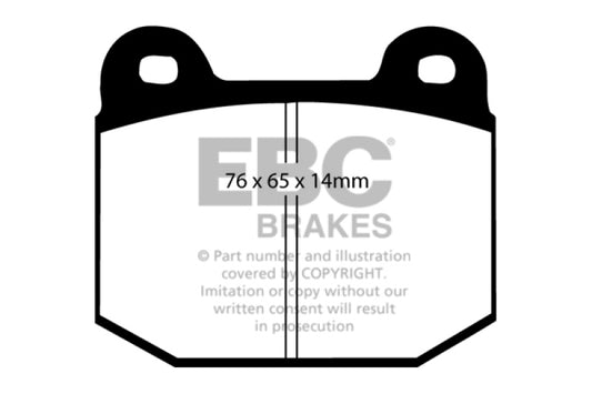 EBC 03-04 Infiniti G35 3.5 (Manual) (Brembo) Greenstuff Rear Brake Pads - Graveyard Performance