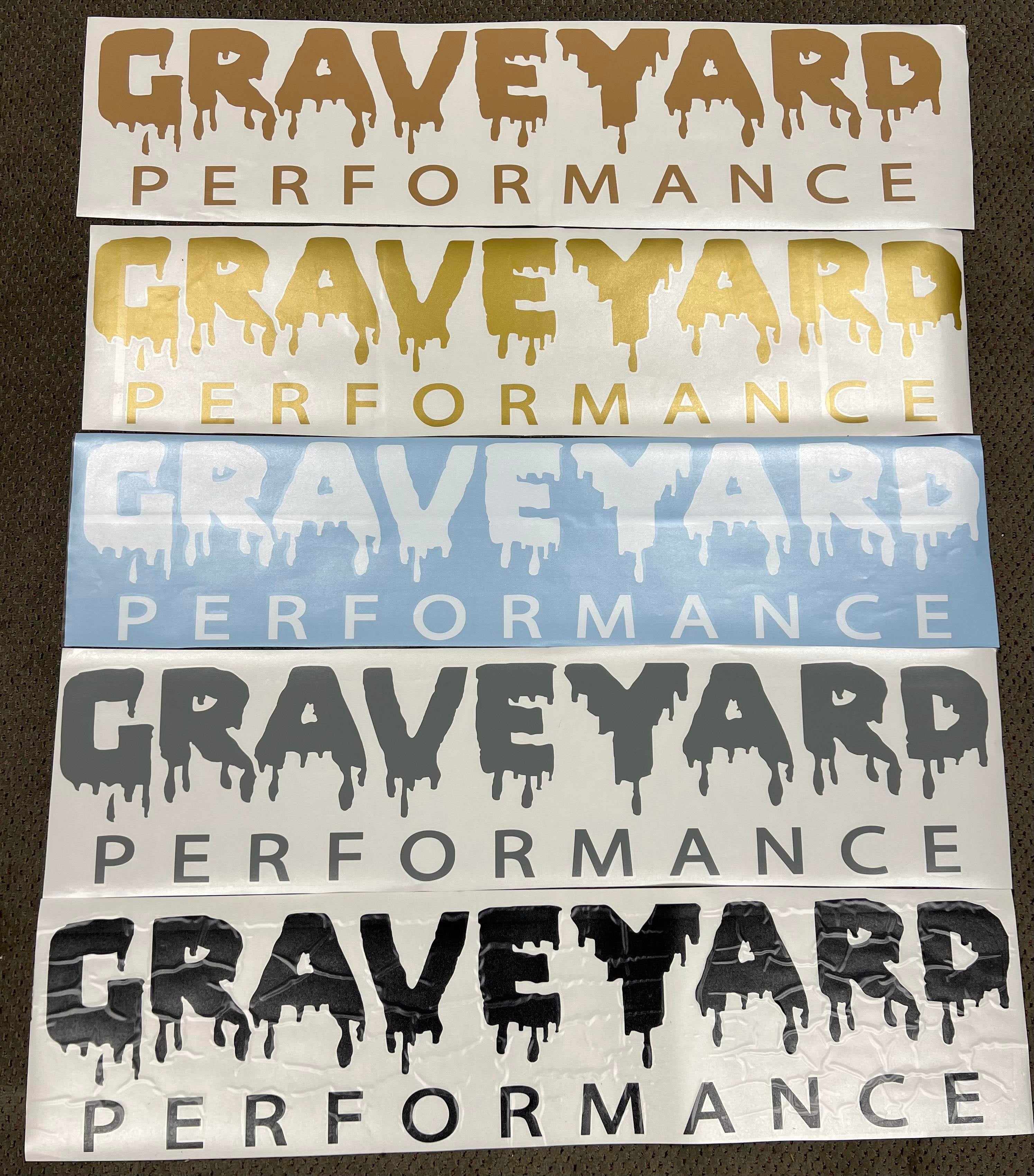 Graveyard Performance 42 x 10 Vinyl Windshield Banner