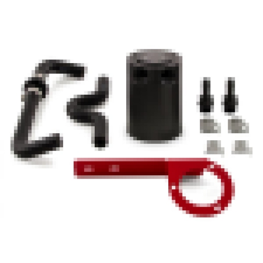 Mishimoto 2017+ Honda Civic Type R Baffled Oil Catch Can Kit - Red - Graveyard Performance