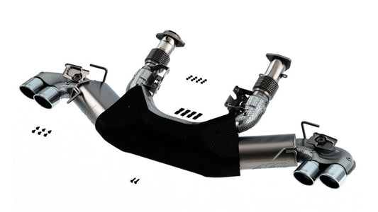Borla 2020 Chevrolet Corvette C8 6.2L ATAK 3in Exhaust System Dual Round A/C Tips 4inx 4.75in - Graveyard Performance