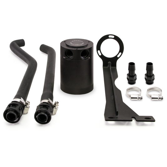 Mishimoto 2014+ Ford Fiesta ST Baffled Oil Catch Can Kit - Black - Graveyard Performance