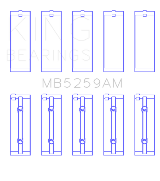 King Engine Bearings Acura B18A1/B1/C1/C5 K20A/K24A Main Bearing Set - Size STD