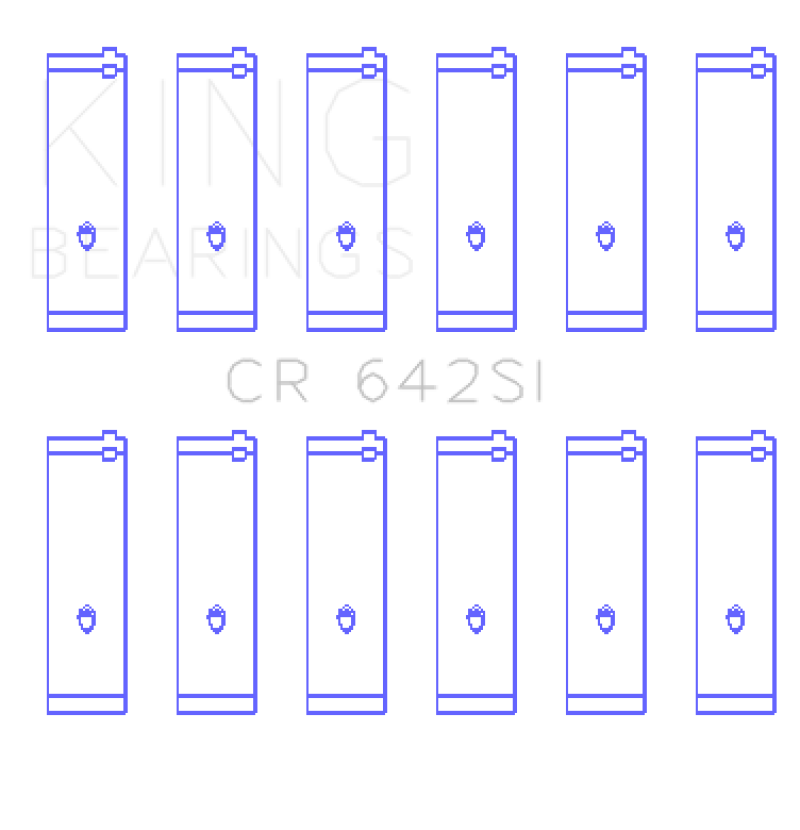 King Engine Bearings Connecting Rod Bearing Set, For FORD V6 177CI 2.8L, 245CI 4.0L