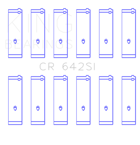 King Engine Bearings Connecting Rod Bearing Set, For FORD V6 177CI 2.8L, 245CI 4.0L