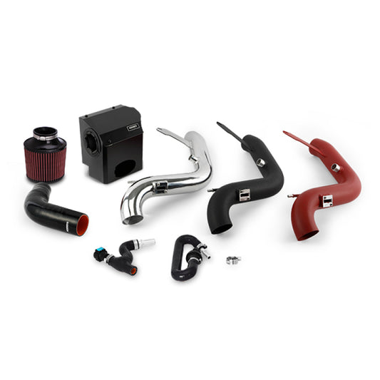 Mishimoto 2016 Ford Fiesta ST 1.6L Performance Air Intake Kit - Wrinkle Red - Graveyard Performance