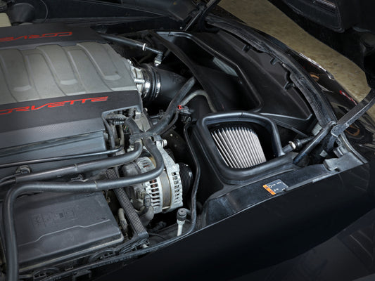 aFe POWER Magnum FORCE Stage-2 Pro DRY S Cold Air Intake Sys 14-19 Chevrolet Corvette (C7) V8-6.2L - Graveyard Performance