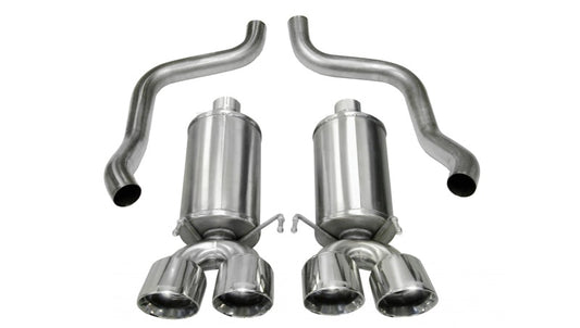 Corsa 2009-2013 Chevrolet Corvette C6 6.2L V8 Polished Xtreme Axle-Back Exhaust - Graveyard Performance