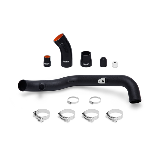 Mishimoto 2014+ Ford Fiesta ST Hot-Side Intercooler Pipe Kit - Wrinkle Black - Graveyard Performance