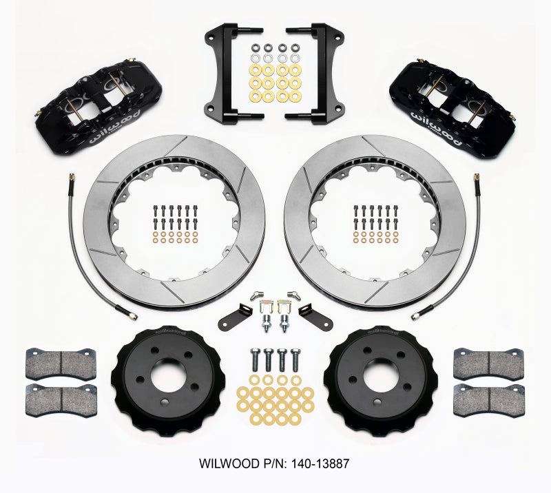 Wilwood AERO6 Front Hat Kit 15.00 15-23 Mustang w/Lines - Graveyard Performance