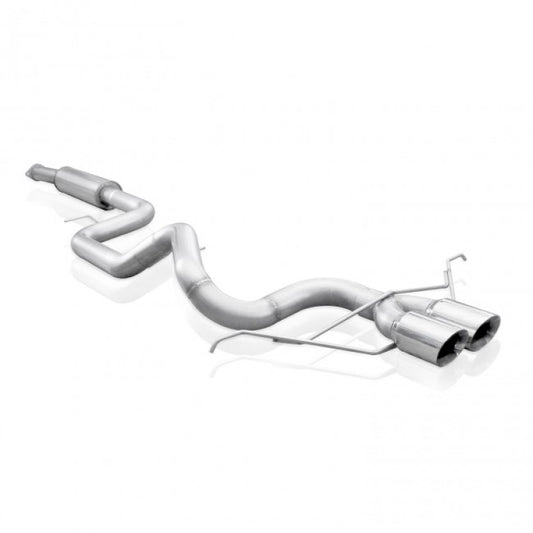 Stainless Works 2013-18 Ford Focus ST 3in Catback Vintage Round Muffler 4in Tips - Graveyard Performance