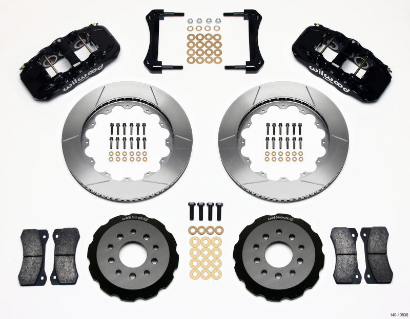 Wilwood AERO6 Front Hat Kit 14.00 2005-2014 Mustang - Graveyard Performance