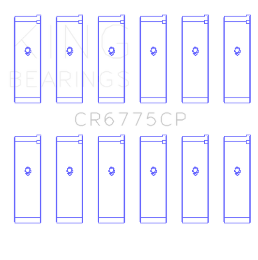 King Engine Bearings 01-06 Nissan 3.5L VQ35DE Connecting Rod Bearing Set (6 Pairs)