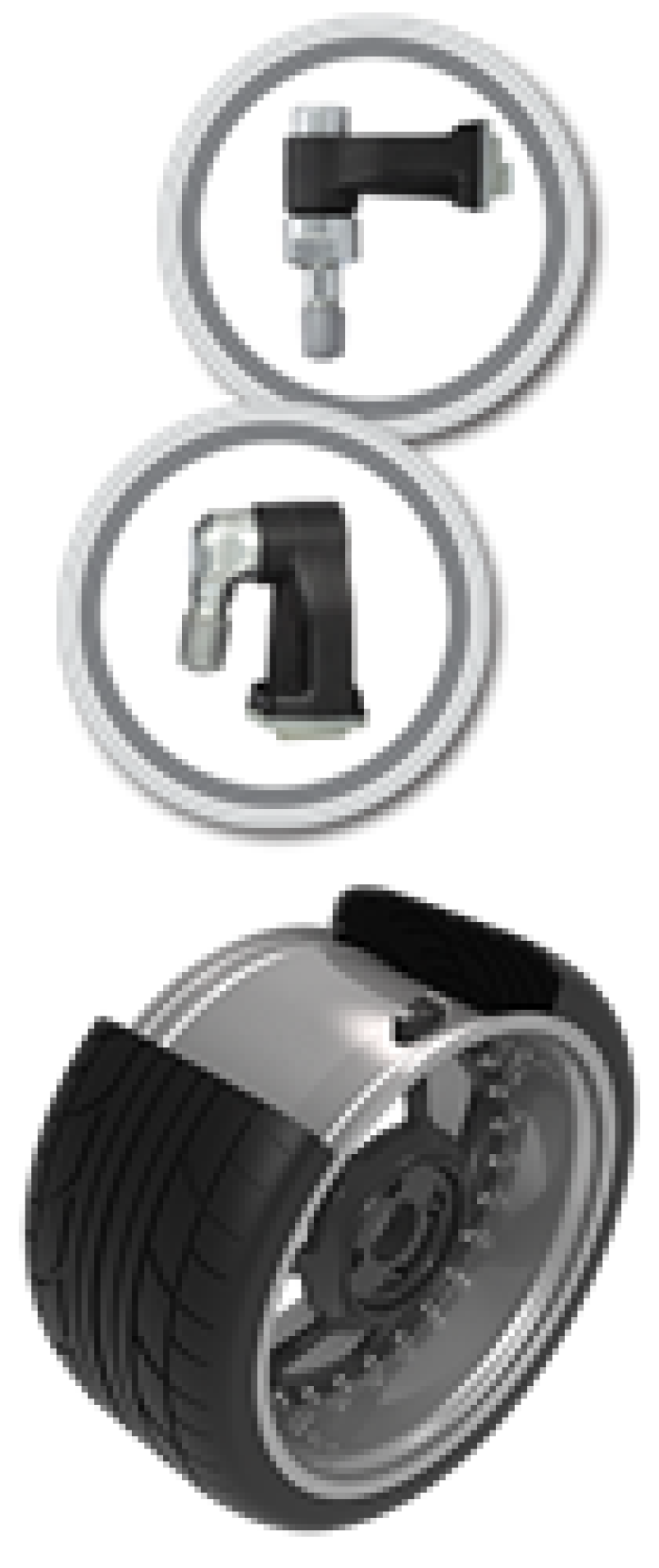 Schrader TPMS Sensor - Clamp-In Programmable 90 Degree EZ-Sensor ( valve stem not included ) - Graveyard Performance