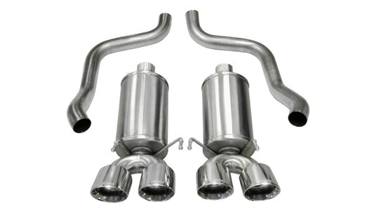 Corsa 2005-2007 Chevrolet Corvette C6 6.0L V8 Polished Xtreme Axle-Back Exhaust - Graveyard Performance