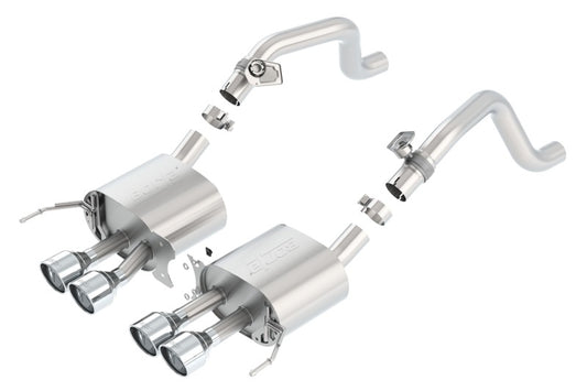 Borla 14-15 Chevy Corvette C7 w/ AFM w/o NPP S Type Rear Section Exhaust Quad Rd RL Tips - Graveyard Performance