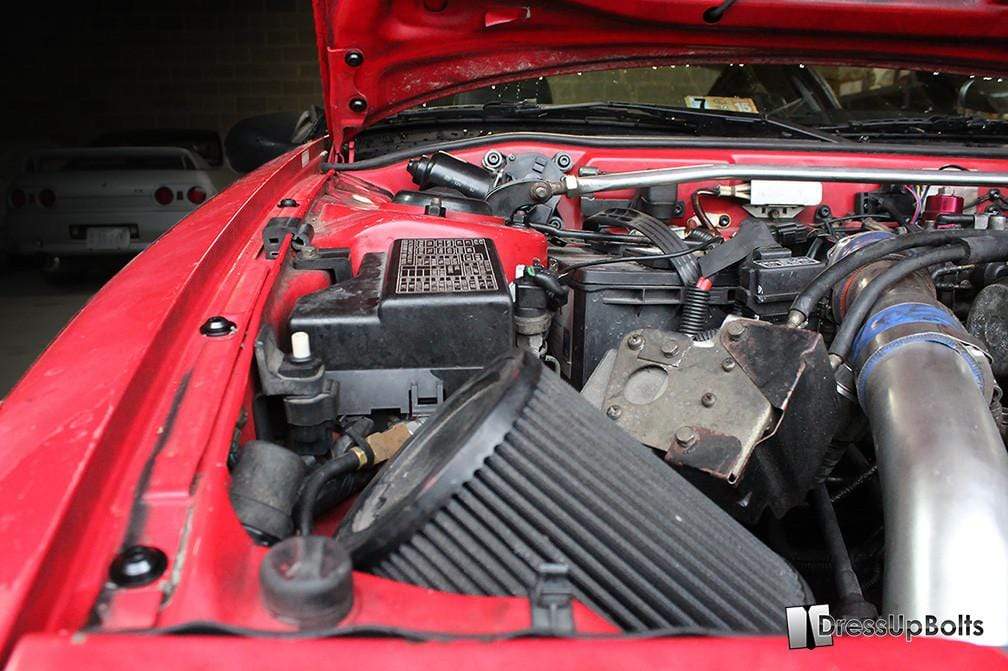 Mitsubishi 1G Eclipse (1990-1994) Titanium Dress Up Bolts Full Engine Bay Kit - DressUpBolts.com