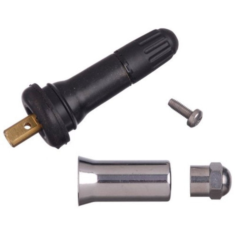 Schrader TPMS Snap-In Dress Up Kit with TT Valve Replacement - 50 Pack - Graveyard Performance