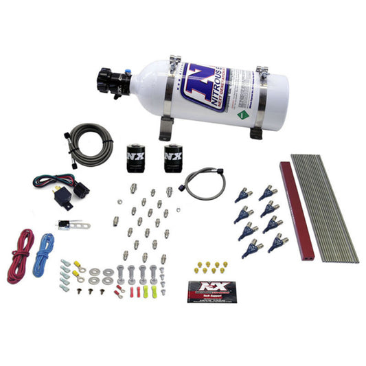Nitrous Express GM LT1/LS1 Pro Piranha Nozzle Gas Nitrous Kit w/5lb Bottle - Graveyard Performance