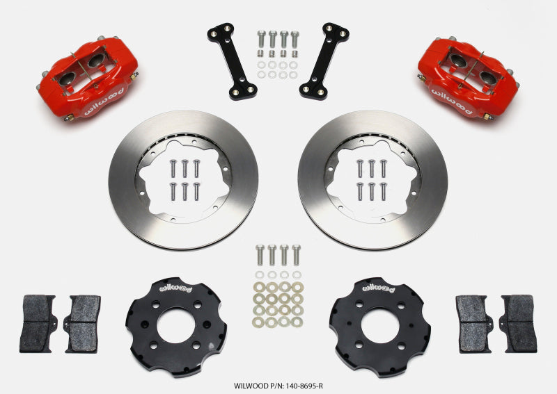 Wilwood Forged Dynalite Front Hat Kit 11.00in Red Integra/Civic w/Fac.240mm Rtr - Graveyard Performance