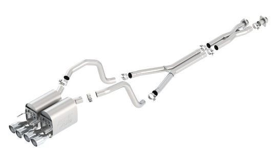 Borla 05-08 Chevrolet Corvette Coupe/Convertible 2dr 6.2L 8cyl AT/MT 6spd ATAK SS Catback Exhaust - Graveyard Performance