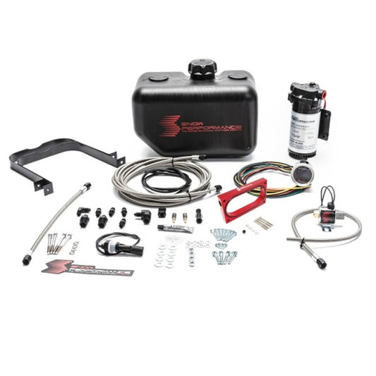 Snow Performance 05-10 Mustang Stg 2 Boost Cooler Water Injection Kit (SS Braided Line & 4AN) - Graveyard Performance