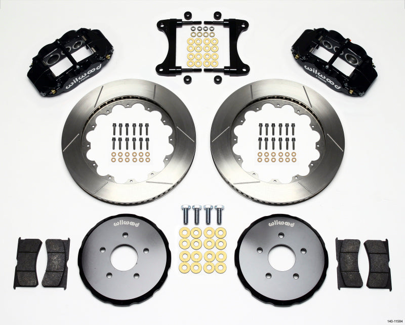 Wilwood Narrow Superlite 6R Front Hat Kit 14.00in Nissan 370Z/Fiti G37 - Graveyard Performance