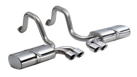 Corsa 1997-2004 Chevrolet Corvette C5 Z06 5.7L V8 Polished Sport Axle-Back Exhaust - Graveyard Performance